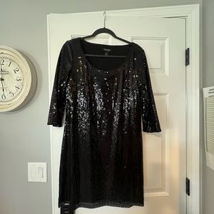 White house black market sequin holiday dress like new